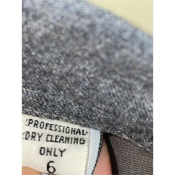 Vintage long David Chablis 100% wool gray skirt women’s size 6 - Picture 6 of 9